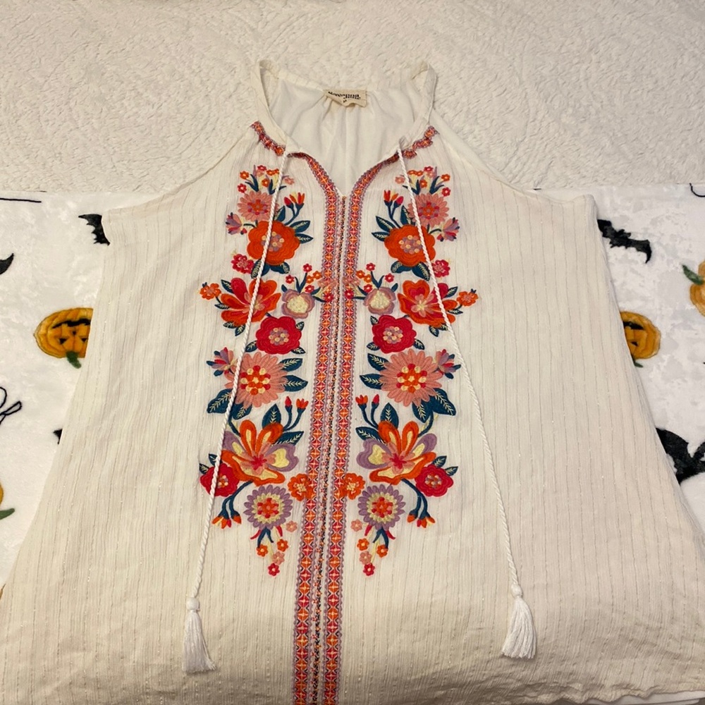 Plus embroidered dress